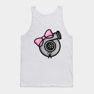 Cutest Turbo - Pink Bow Tank Top